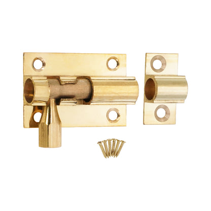 Brass Barrel Bolt 38mm Polished Brass