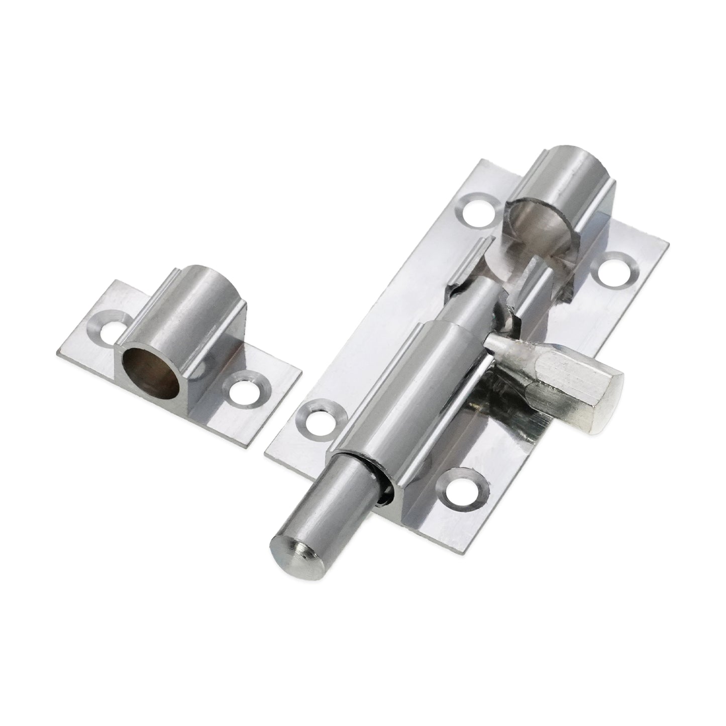 Brass Barrel Bolt 50mm Polished Chrome