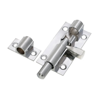 Brass Barrel Bolt 50mm Polished Chrome