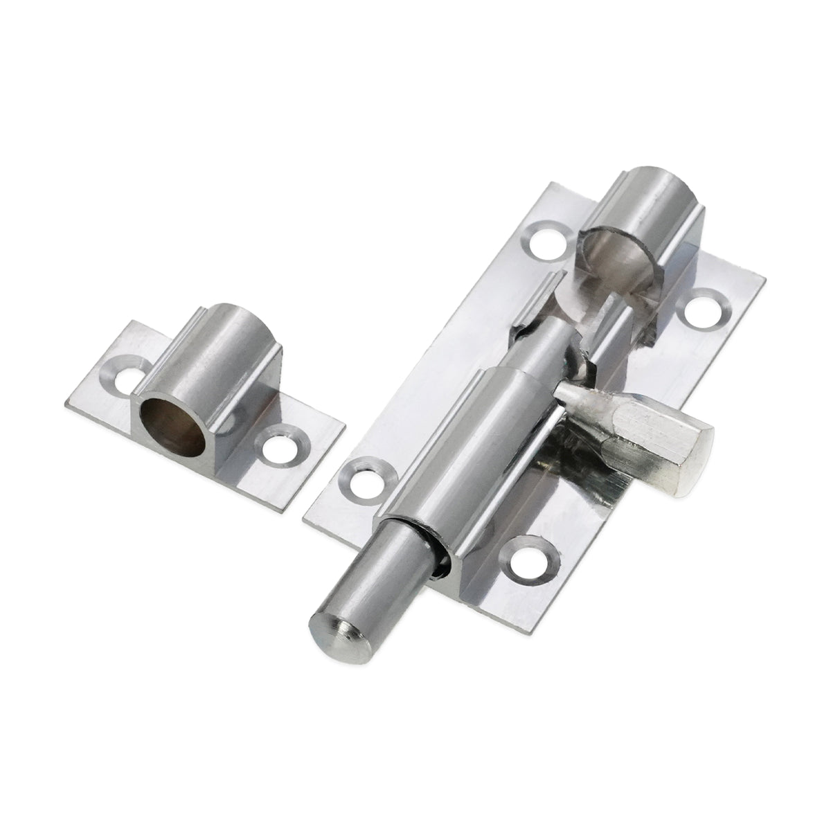 Brass Barrel Bolt 50mm Polished Chrome