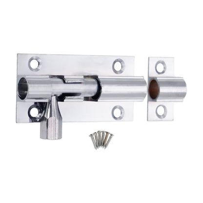 Brass Barrel Bolt 50mm Polished Chrome
