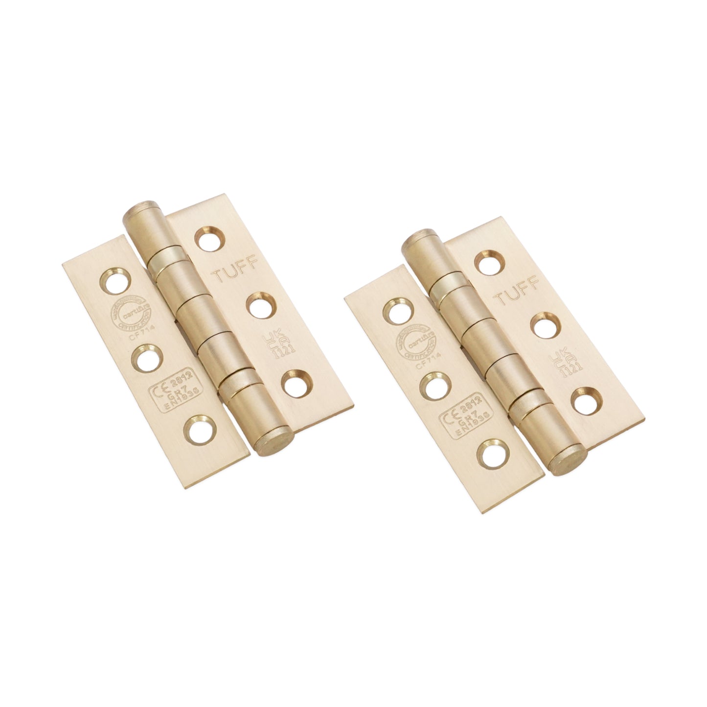 CE7 Mild Steel BB Butt Hinge - Satin Brass