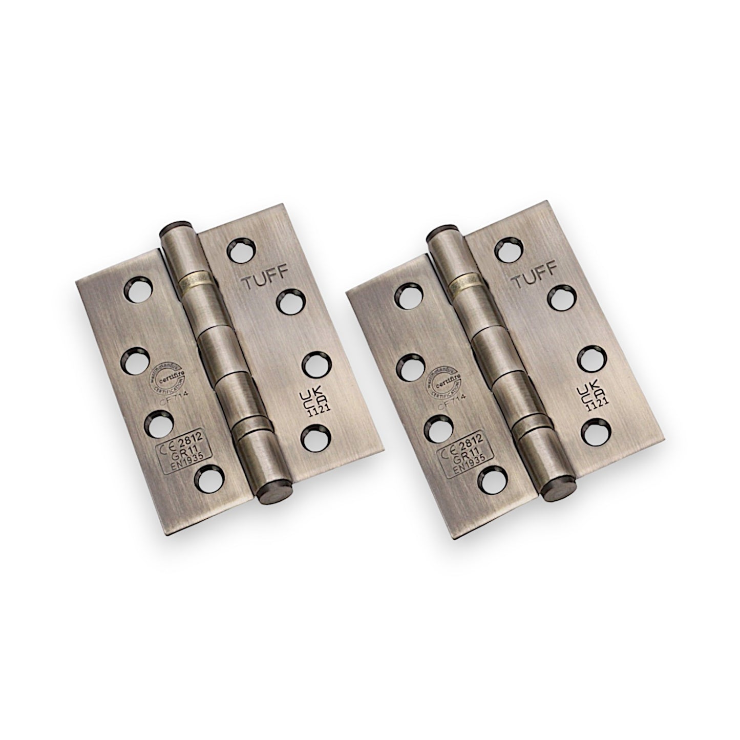 CE11 Mild Steel BB Butt Hinge - Antique Brass