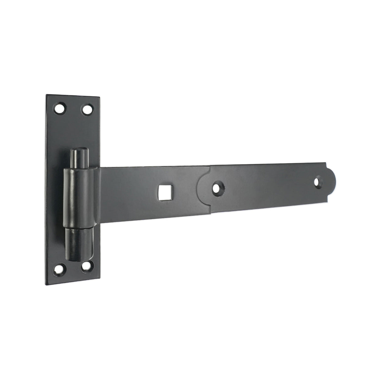 Hook and Band Hinge - Straight 10" - 250mm Black