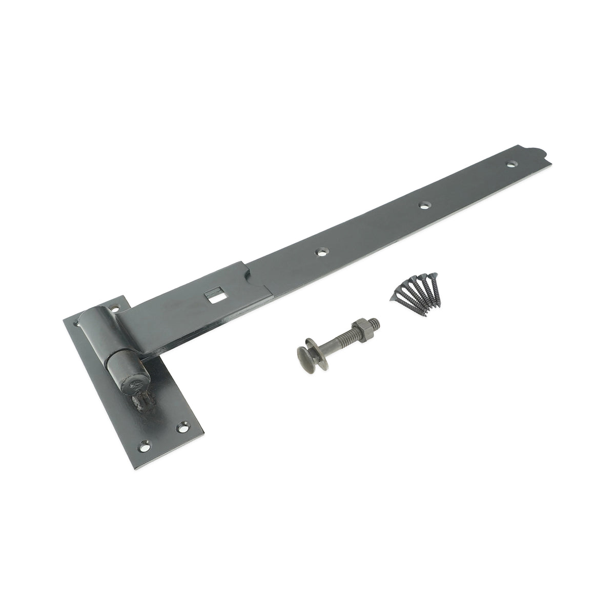 Hook and Band Hinge - Straight 18" - 450mm Black