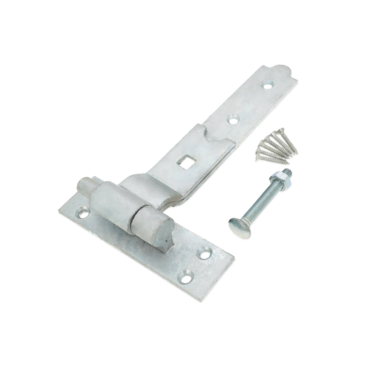 Hook and Band Hinge - Cranked 8" - 200mm Galvanised