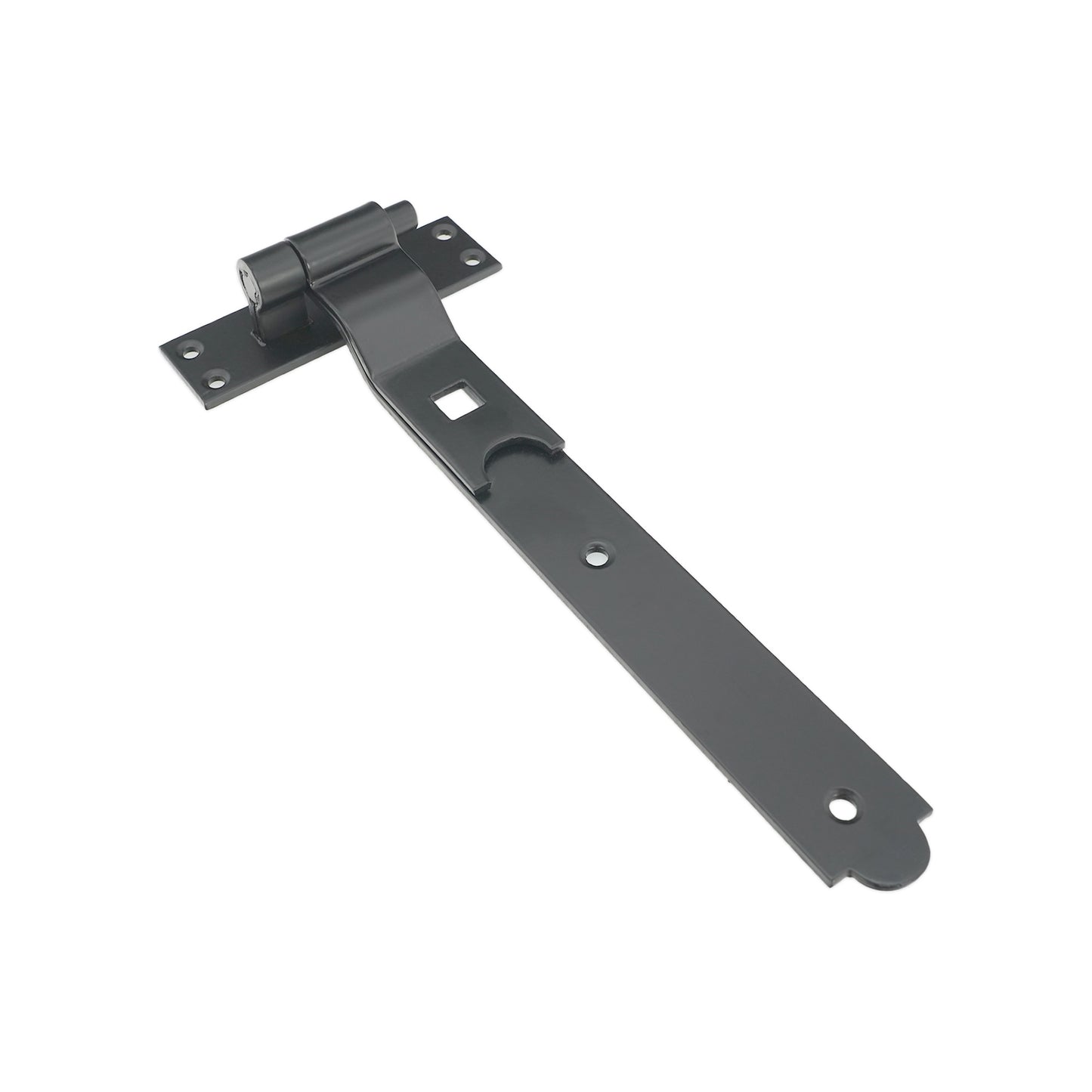 Hook and Band Hinge - Cranked 12" - 300mm Black