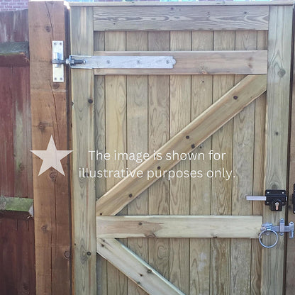 Hook and Band Hinge - Adjustable 10" - 250mm Galvanised