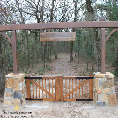 Field Gate Kit - Adjustable 24" - 600mm Black