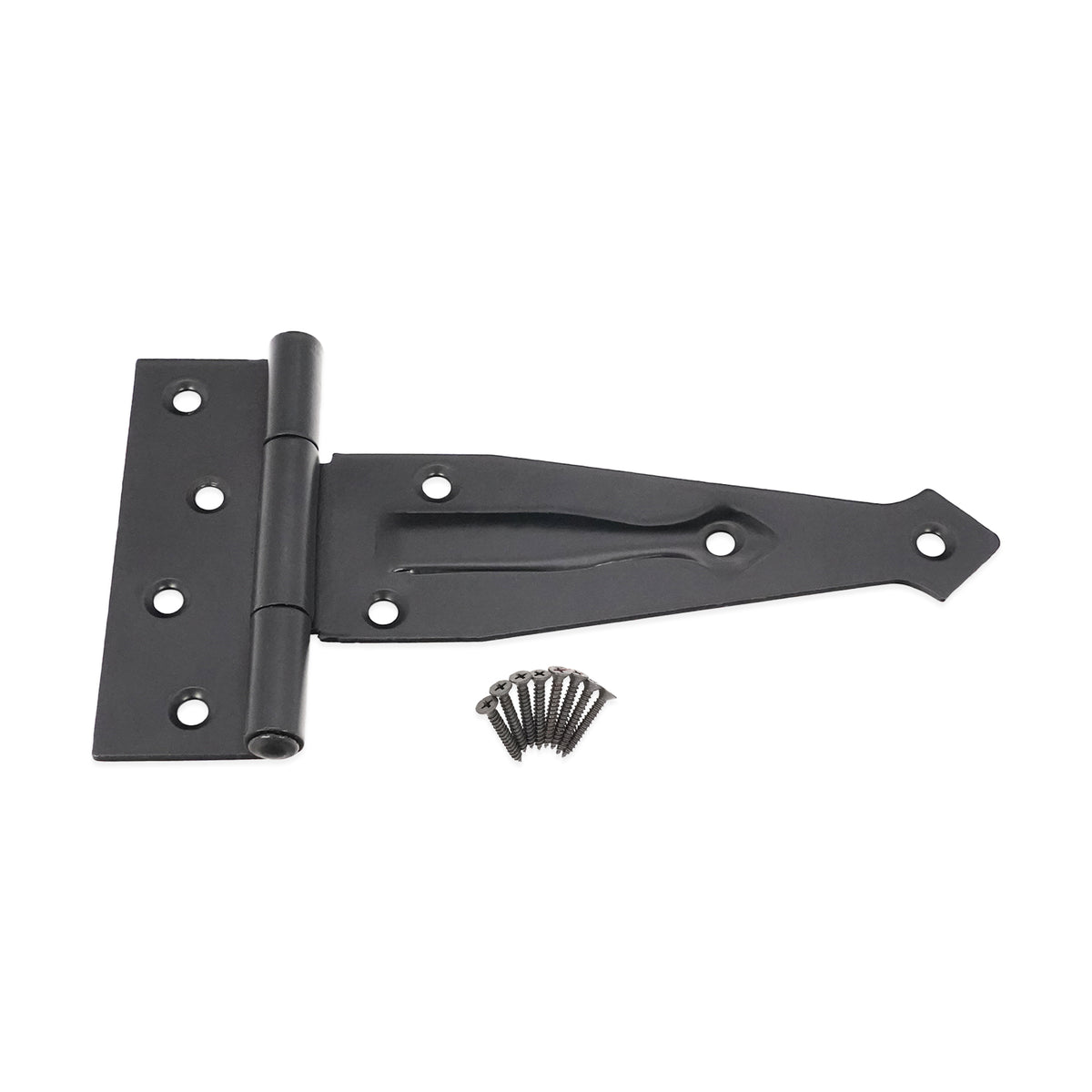 Decorative 6" Hinge Black