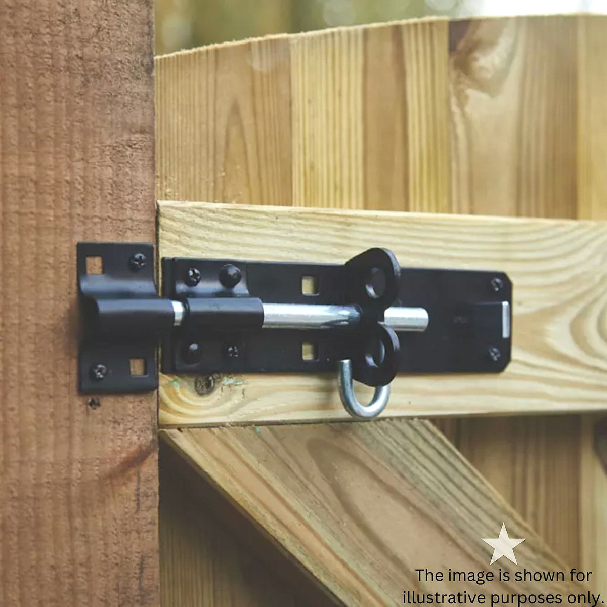 Iron Brenton Bolt 4" Black