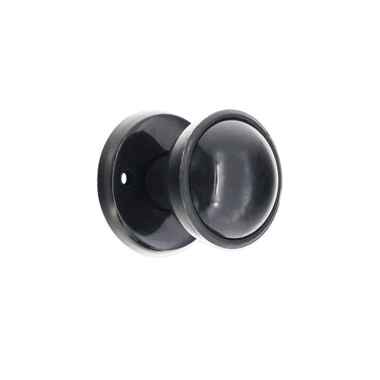 Plastic Rim / Mortice Knob Black
