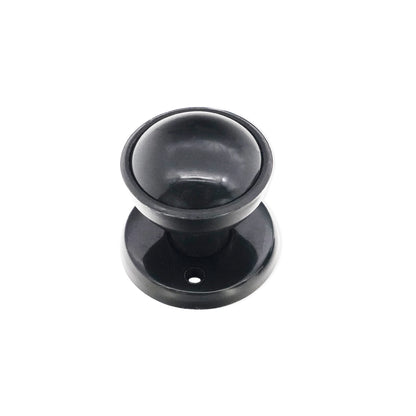 Plastic Rim / Mortice Knob Black