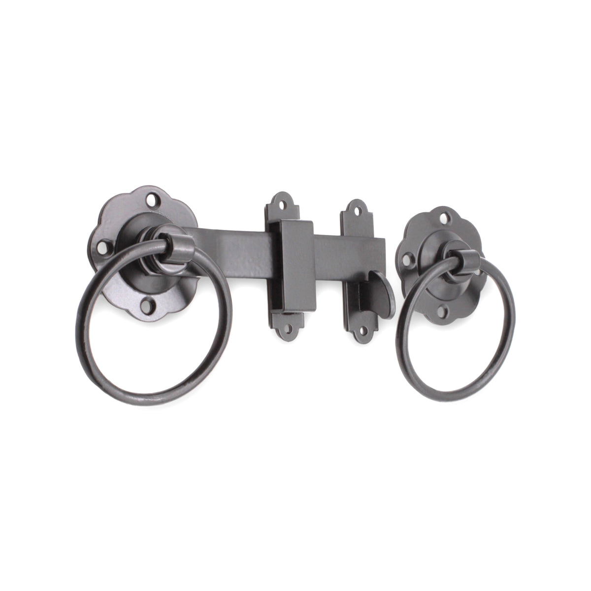 Ring Gate Latch - Plain Black