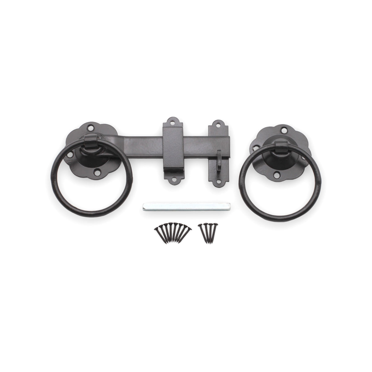 Ring Gate Latch - Plain Black