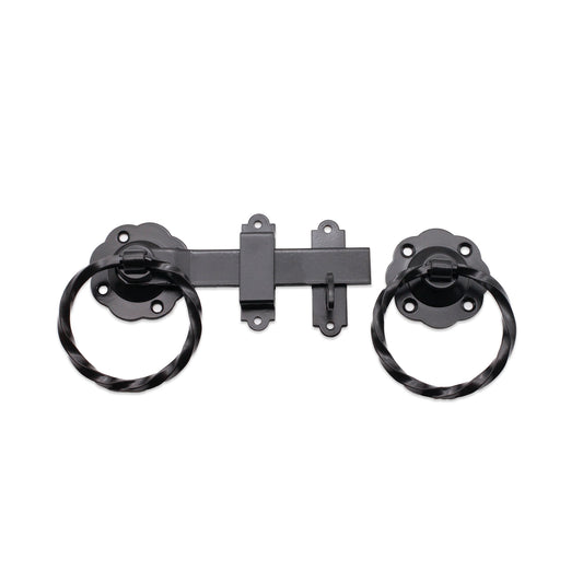 Ring Gate Latch - Twisted Black