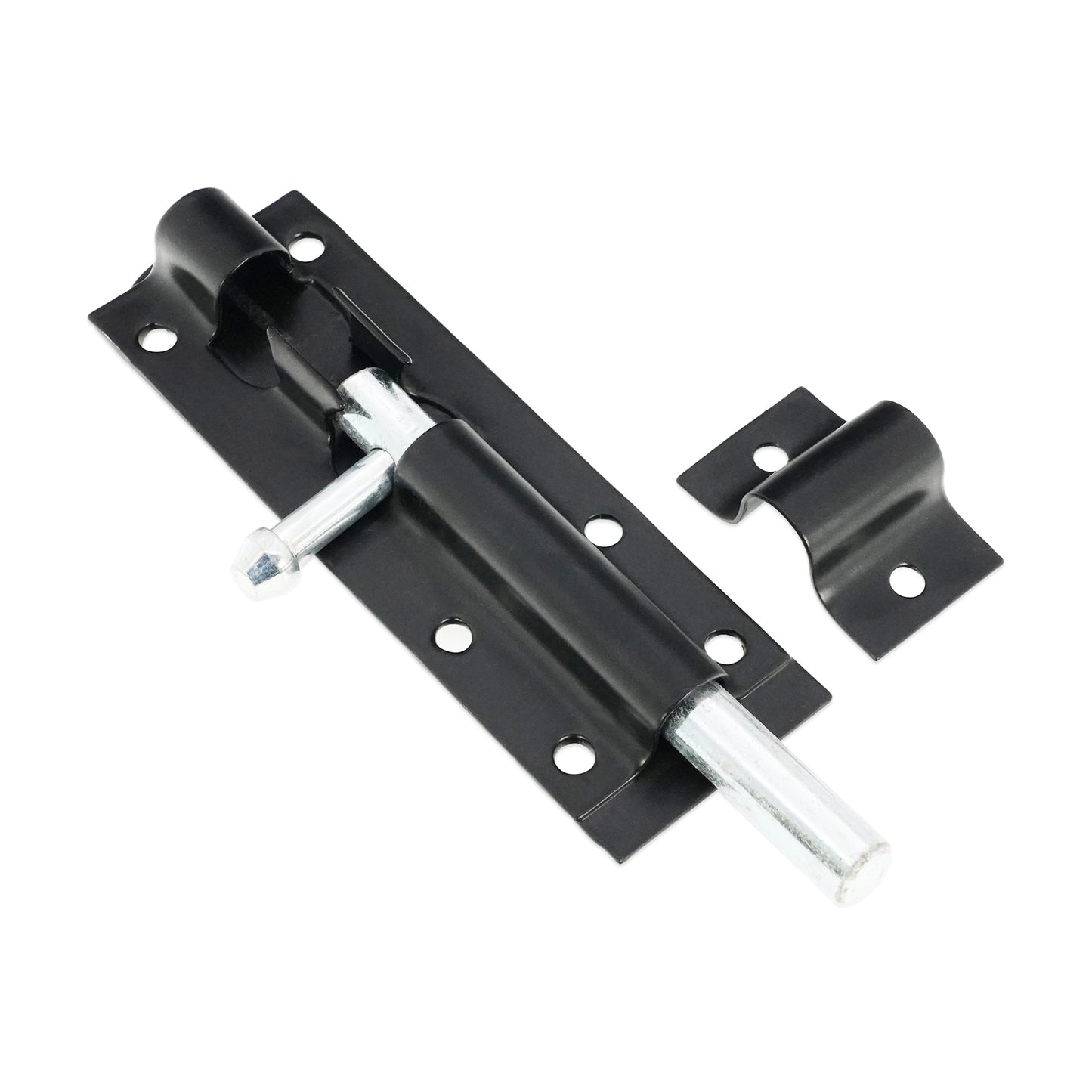Iron Barrel Bolt - Straight 3" Black
