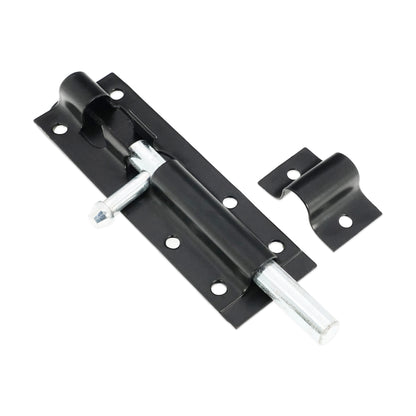 Iron Barrel Bolt - Straight 3" Black