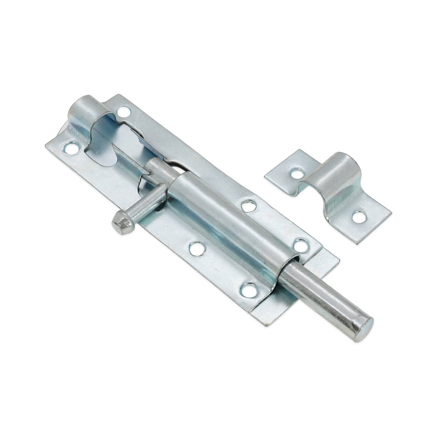 Iron Barrel Bolt - Straight 4" Zinc