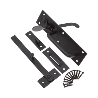 Iron Suffolk Latch Black