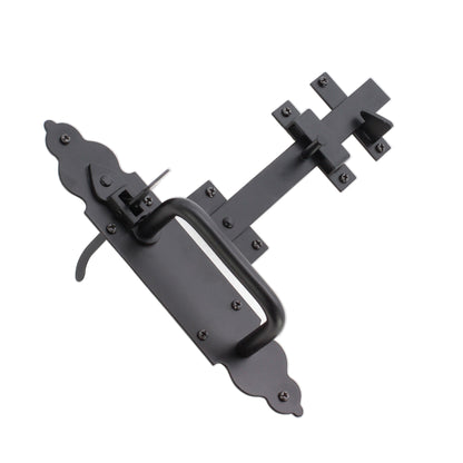 Iron Suffolk Latch - Gothic Black