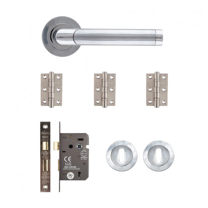 Augustus Mortice Kit Matt Polished Chrome Finish 2