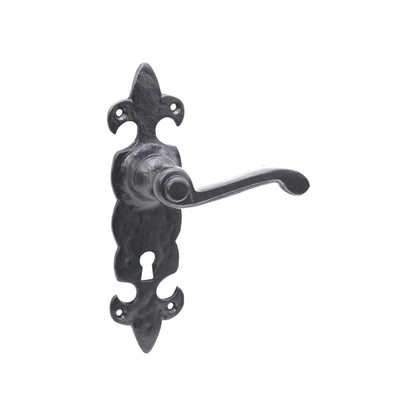 Fleur De Lys Lever Handle Matt Black