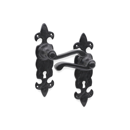 Fleur De Lys Lever Handle Matt Black
