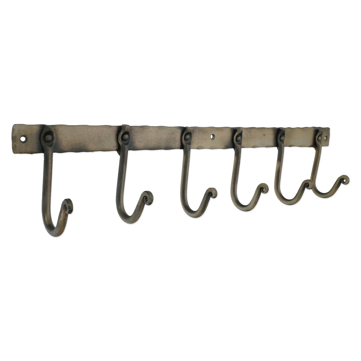 Iron Coat Hook Plain 6 leg - Antique