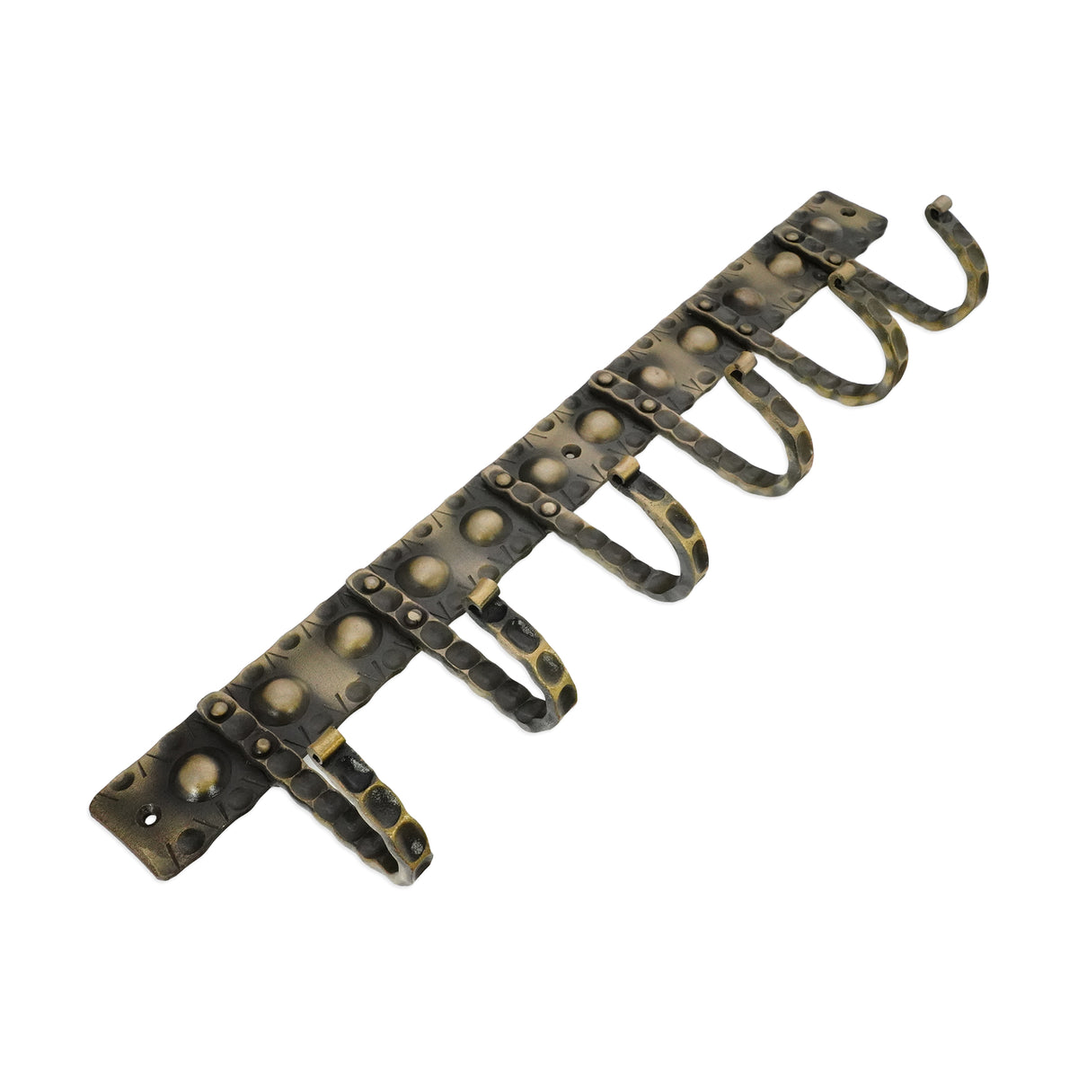 Iron Coat Hook Dotted 6 leg - Antique