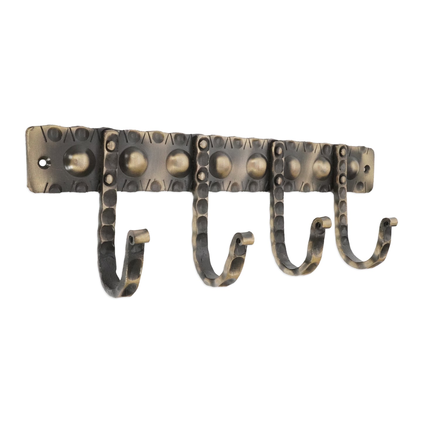 Iron Coat Hook Dotted 4 leg - Antique