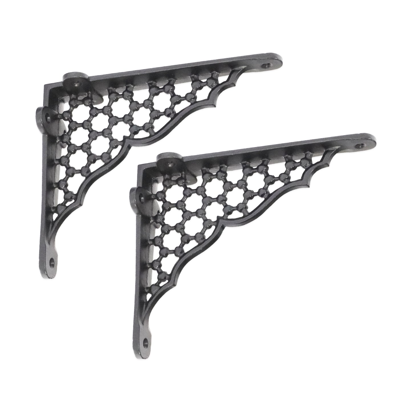 Honeycomb Shelf Bracket Black (Sold in Pairs)