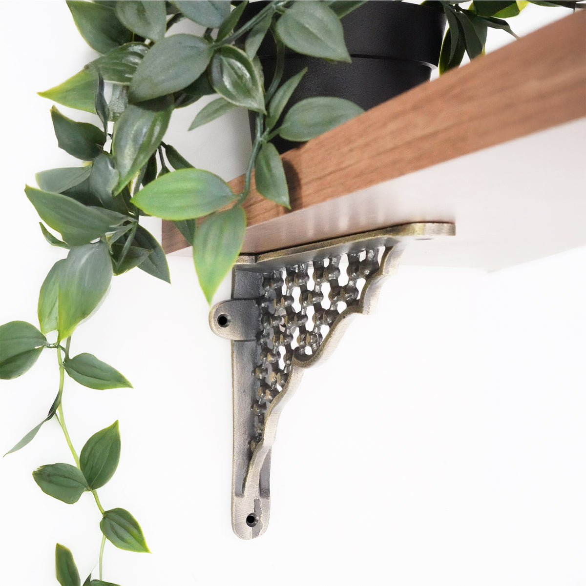 Honeycomb Shelf Bracket Matt Antique (Sold in Pairs)