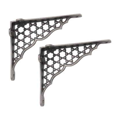 Honeycomb Shelf Bracket Pewter (Sold in Pairs)