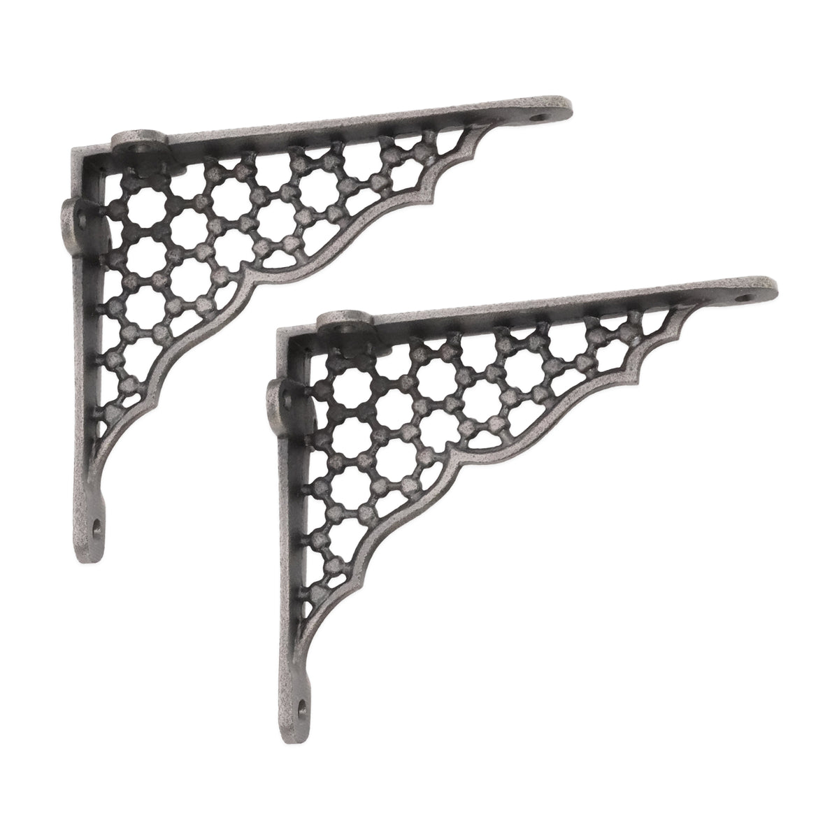 Honeycomb Shelf Bracket Pewter (Sold in Pairs)