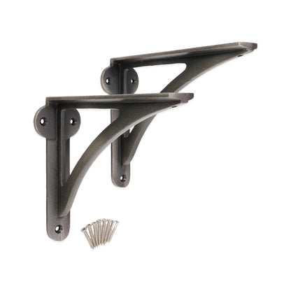 Victorian Ironbridge Shelf Bracket Pewter (Sold in Pairs)