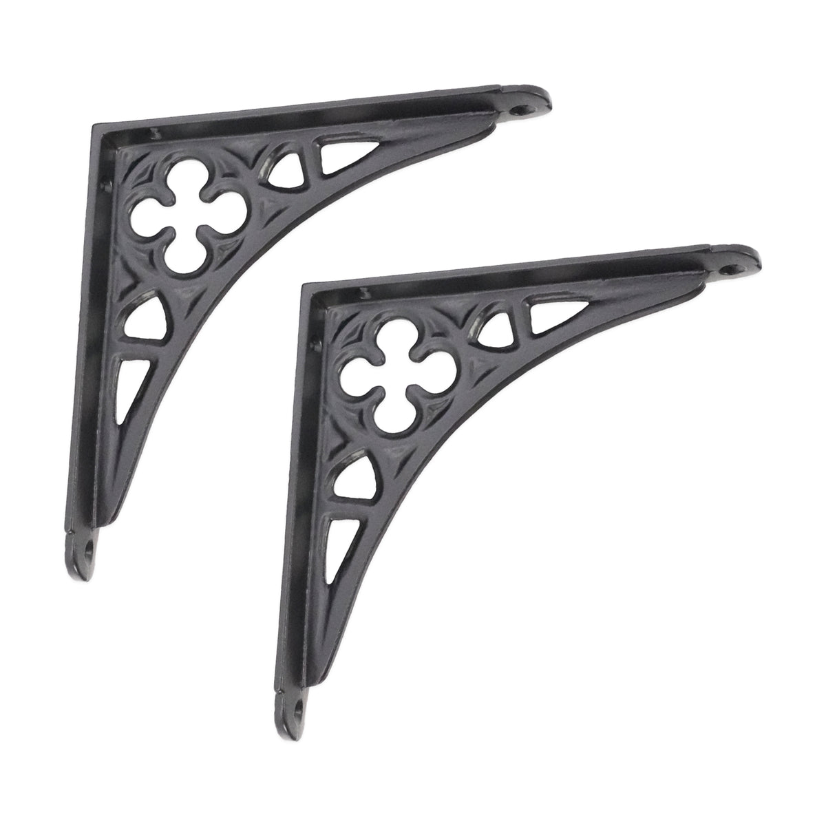 Victorian Gothic Shelf Bracket Black (Sold in Pairs)