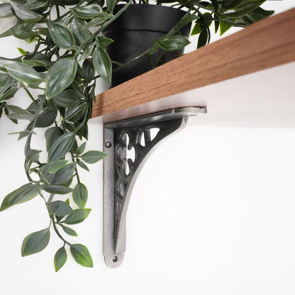 Victorian Gothic Shelf Bracket Pewter (Sold in Pairs)