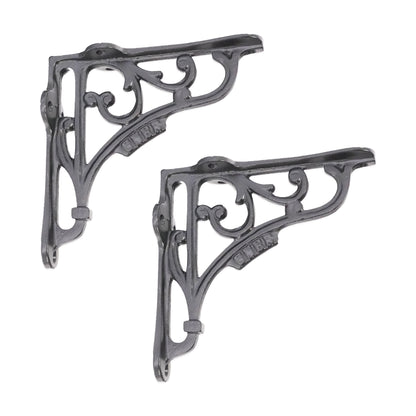 GNER Shelf Bracket Black 125x125mm (Sold in Pairs)