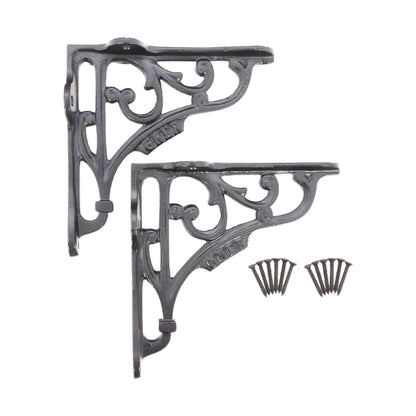 GNER Shelf Bracket Black 125x125mm (Sold in Pairs)