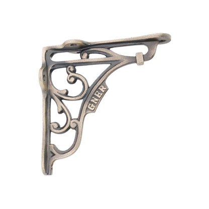 GNER Shelf Bracket Matt Antique 125x125mm (Sold in Pairs)