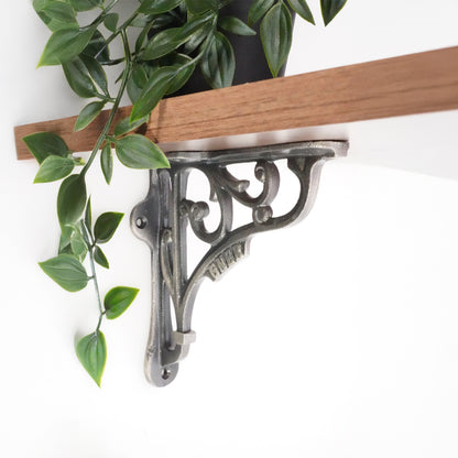 GNER Shelf Bracket Pewter 125x125mm (Sold in Pairs)