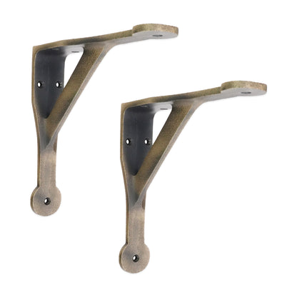 Penny Gallow Shelf Bracket Matt Antique (Sold in Pairs)