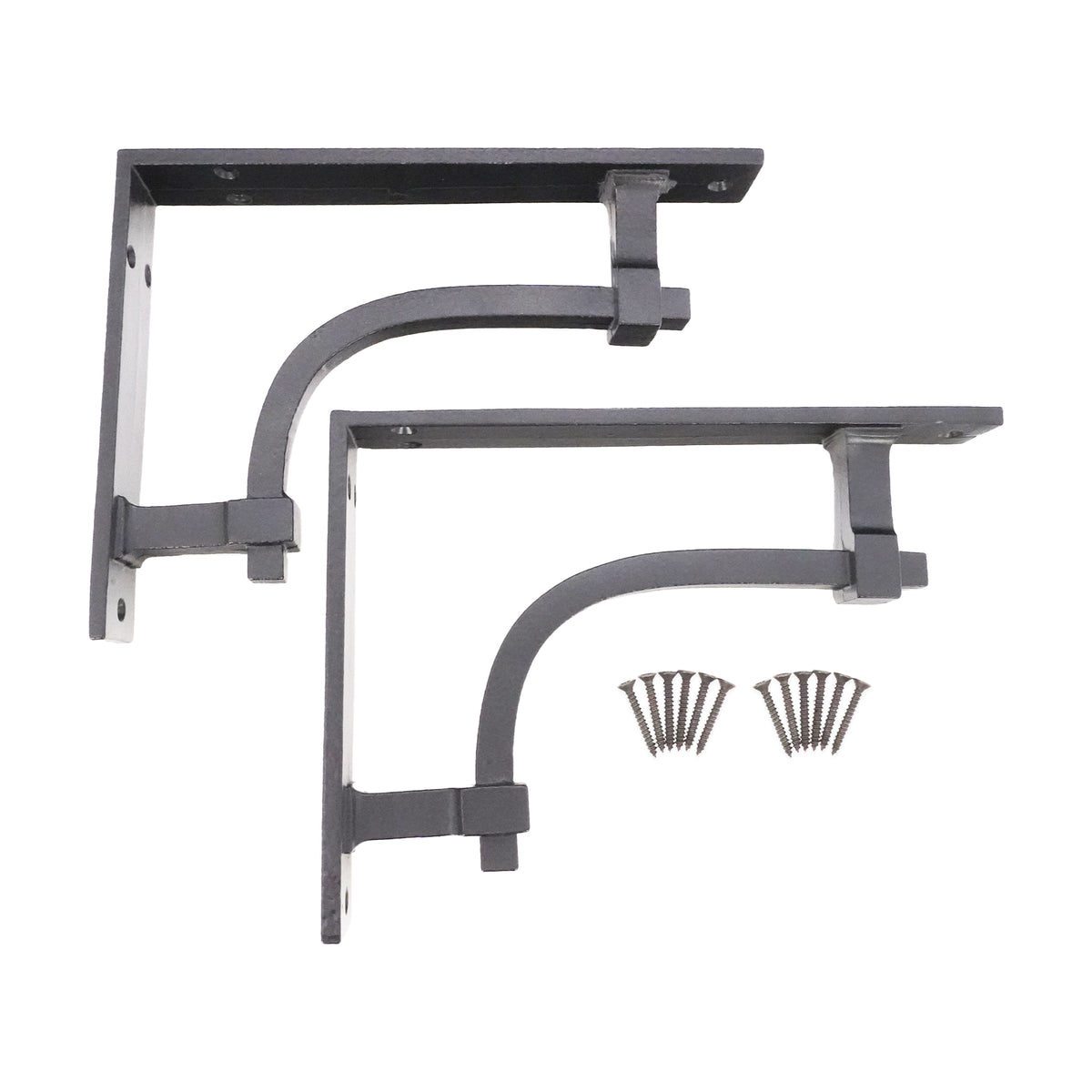 Industrial Shelf Bracket Black (Sold in Pairs)