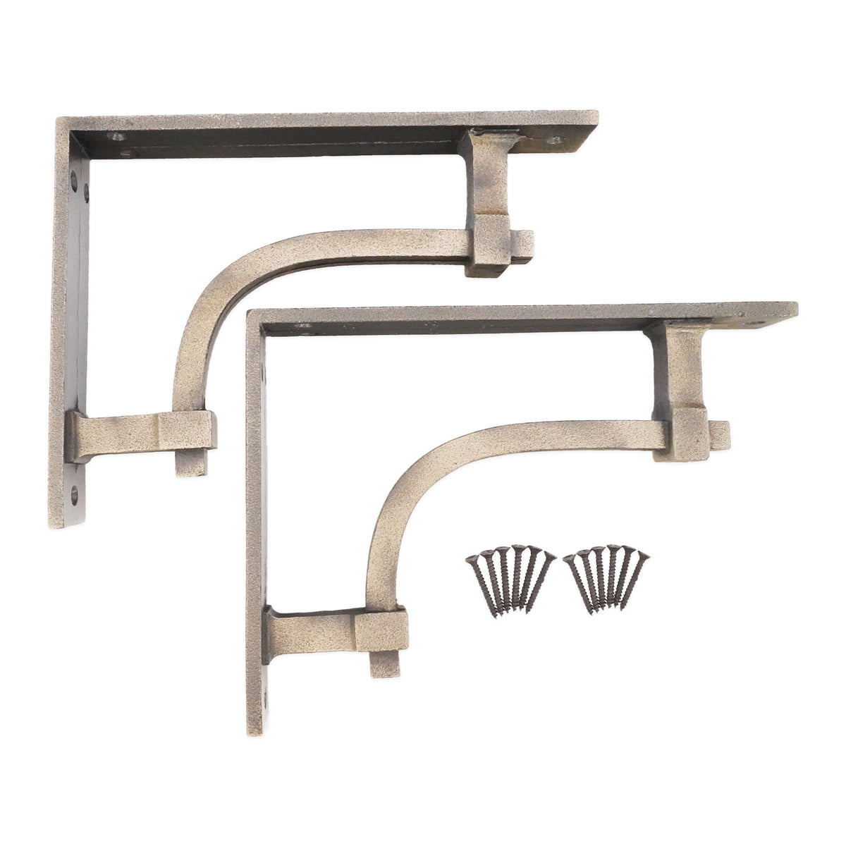 Industrial Shelf Bracket Matt Antique (Sold in Pairs)