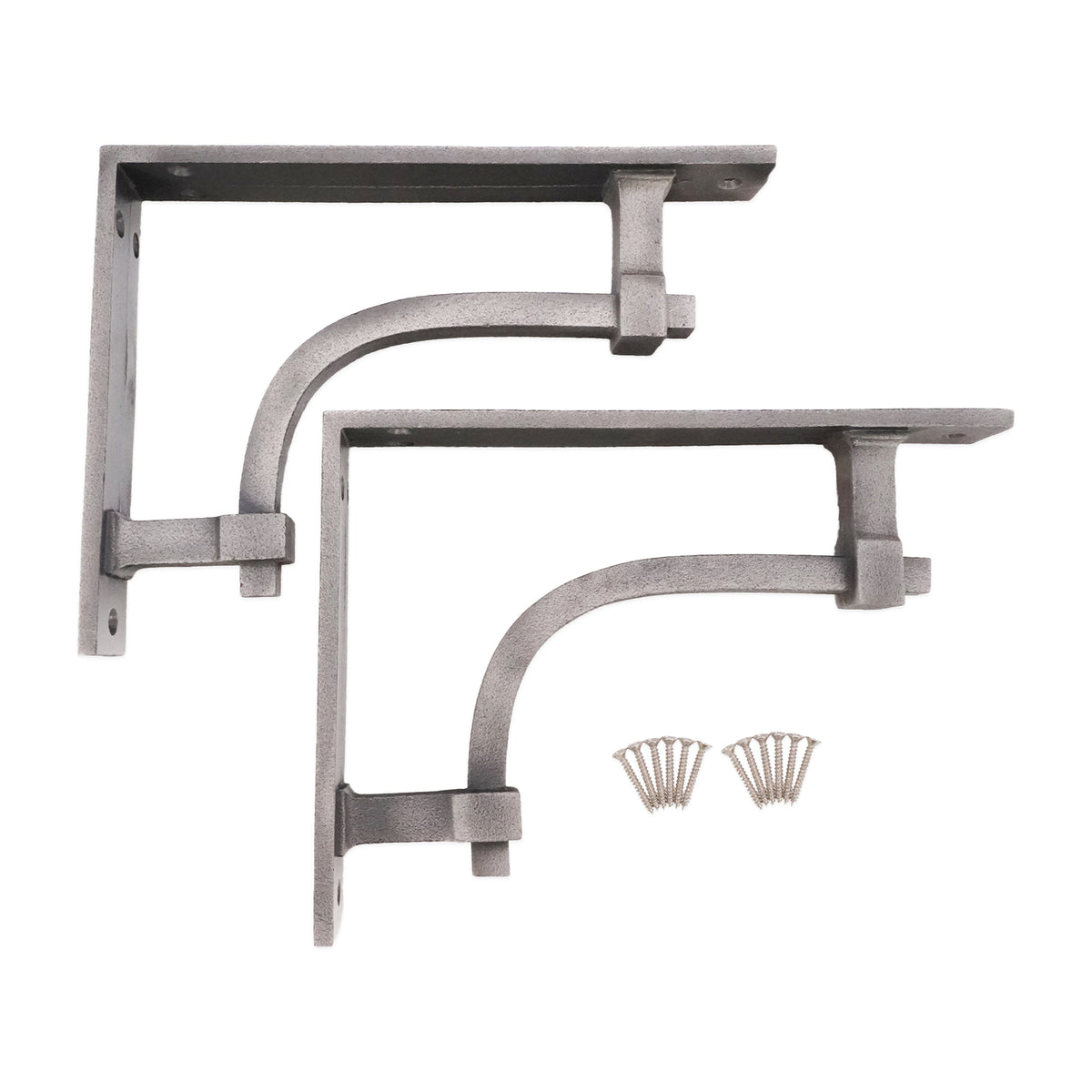 Industrial Shelf Bracket Pewter (Sold in Pairs)