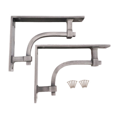 Industrial Shelf Bracket Pewter (Sold in Pairs)