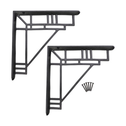 Art Deco Bracket Black (Sold in Pairs)