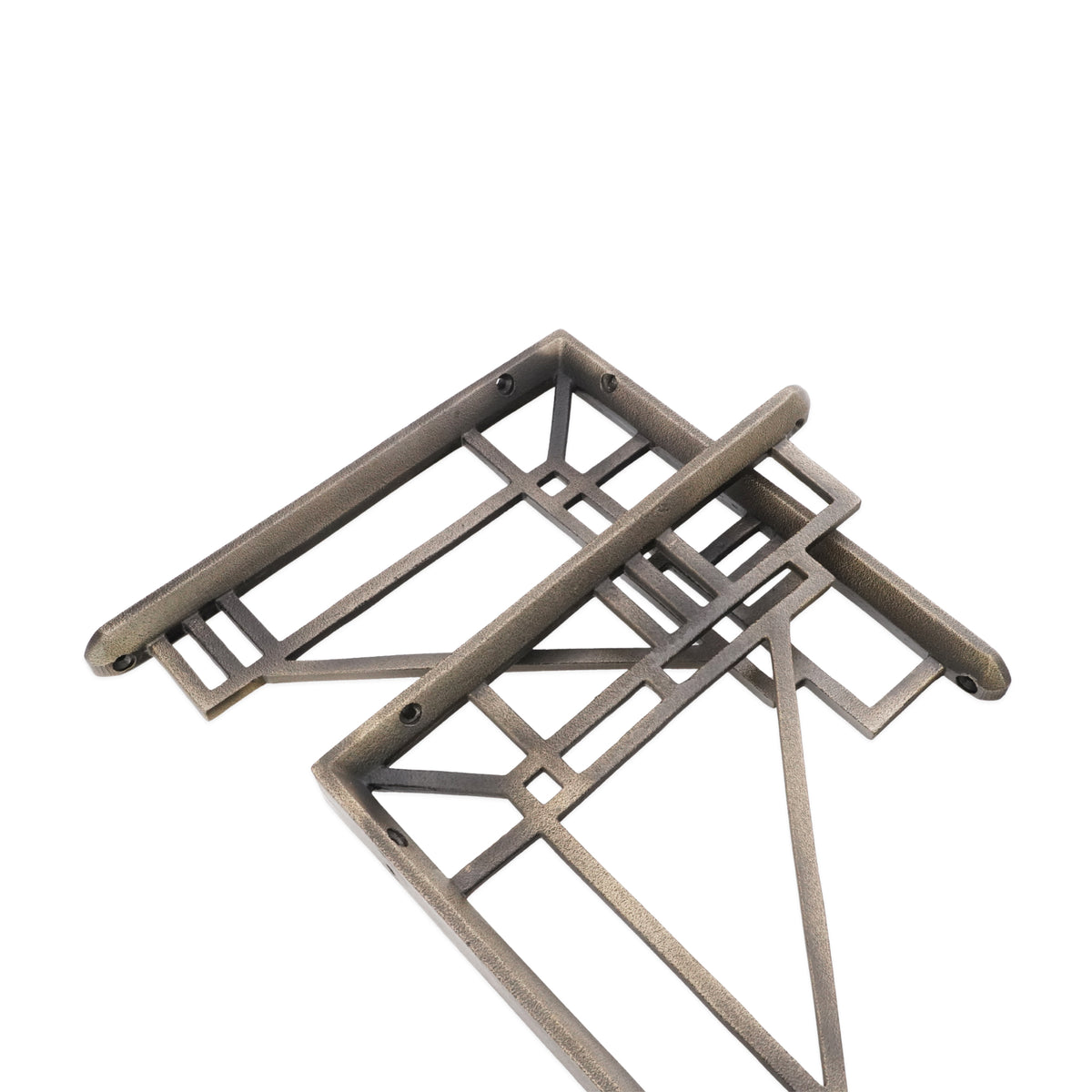 Art Deco Shelf Bracket Matt Antique (Sold in Pairs)