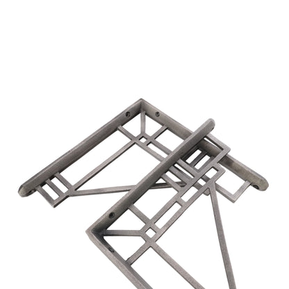 Art Deco Shelf Bracket Pewter (Sold in Pairs)